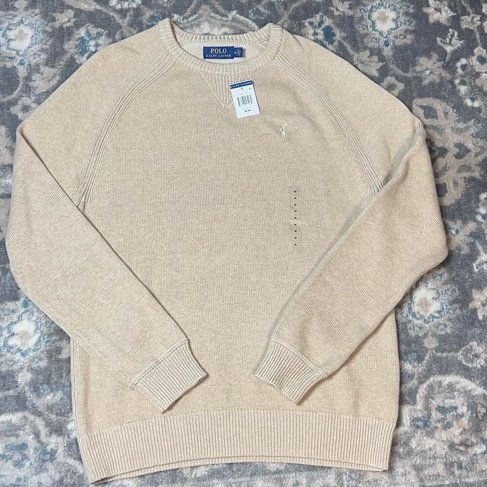 Polo-ralph-lauren Men's Cream and Tan Jumper